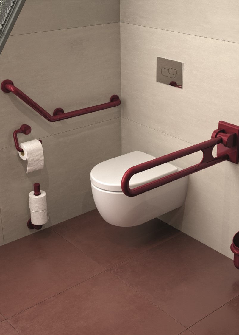 Accessoires de WC Poubelle murale Normbau